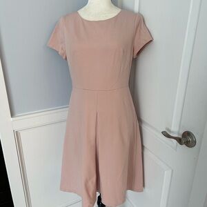 Talbots Pink Midi Dress with Elegant Design